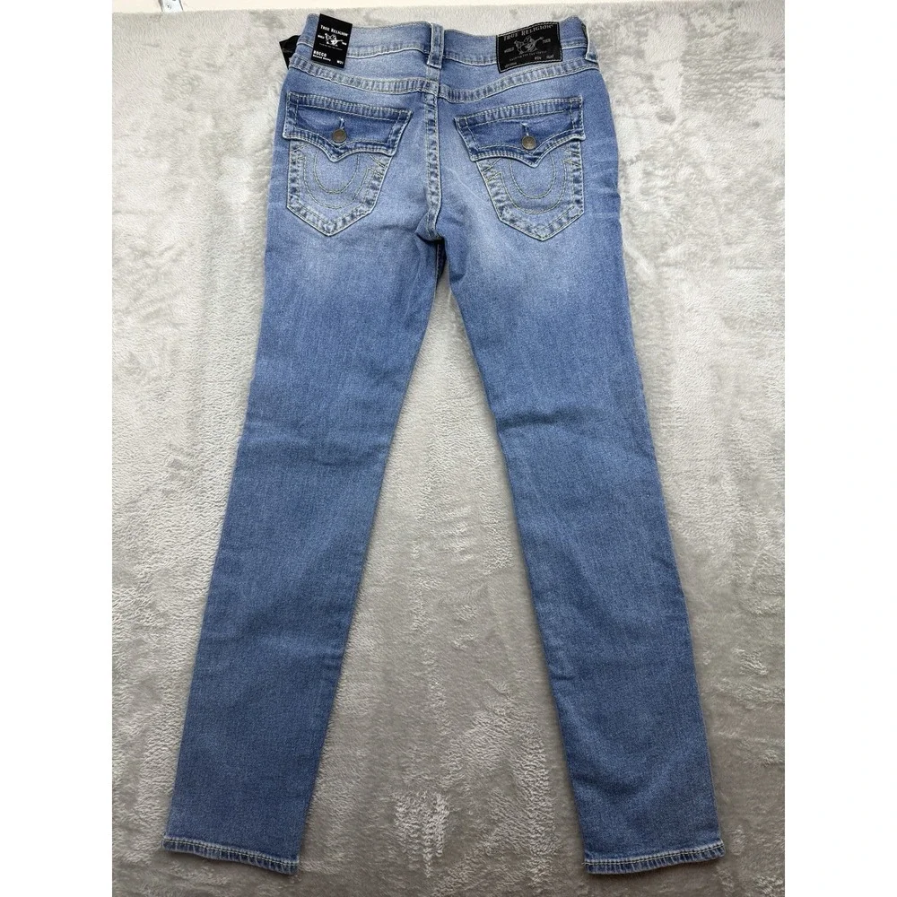 True Religion Jeans‎ Men's Size 31 Rocco Flap Big T Relaxed Skinny Medium Wash